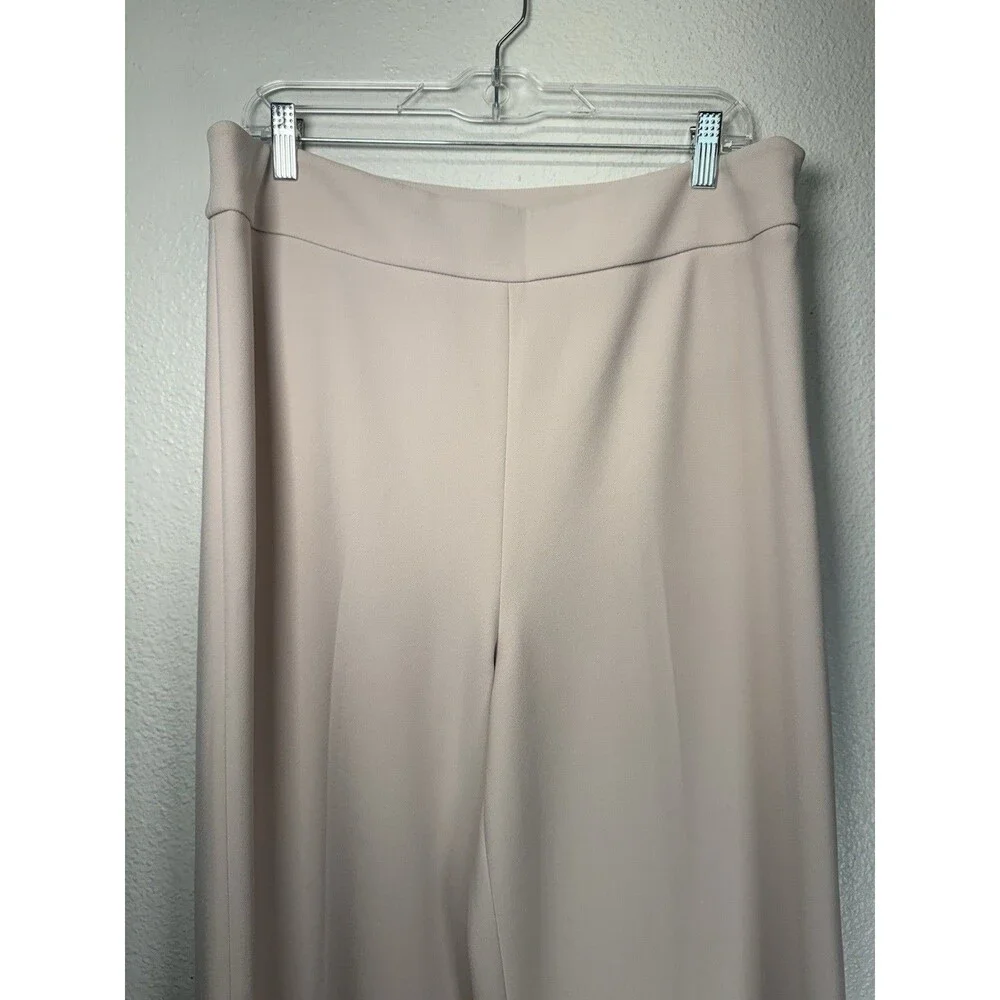 Marciano Los Angeles Cream Beige Wide Leg High Rise Casual Dress Pants Sz Large